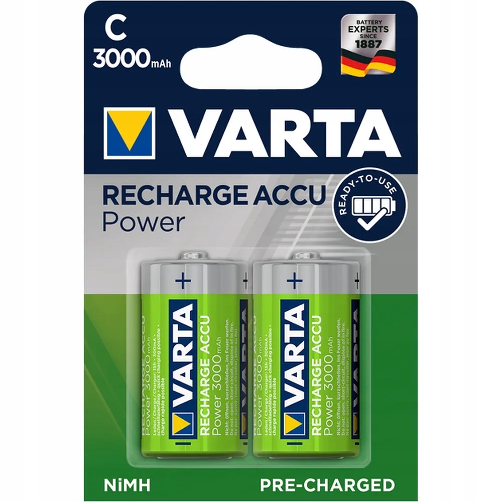 Varta bateria akumulatorowa R14 (Typ C) 3000mAh Accu Power 2 szt