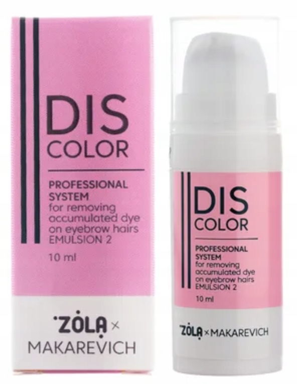 Zola systém pro odstranění nahromaděného barviva z obočí step 2