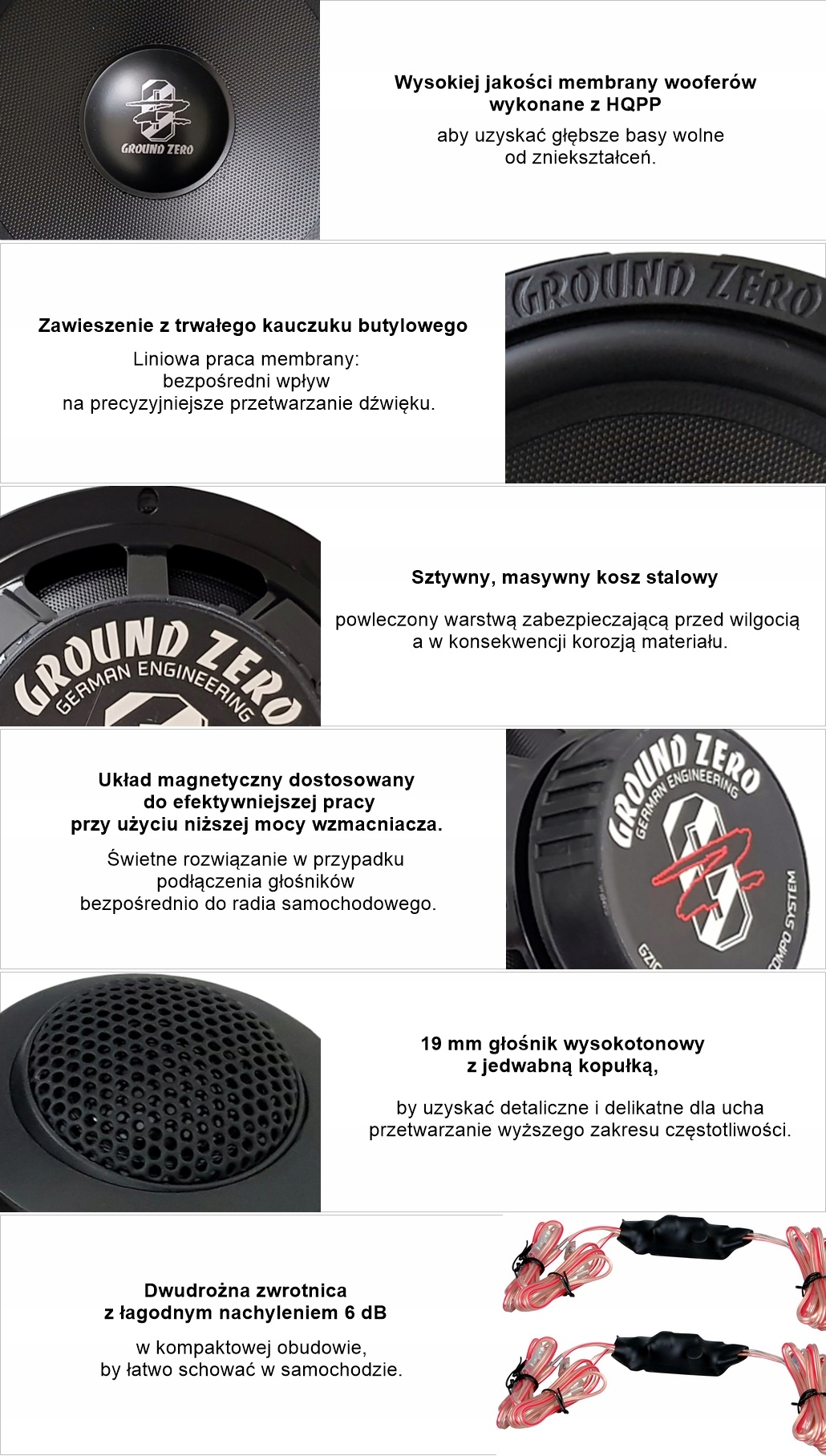 Ground Zero GZFC 165.2 BMW E46 Compact przód Kod producenta GZFC 165.2