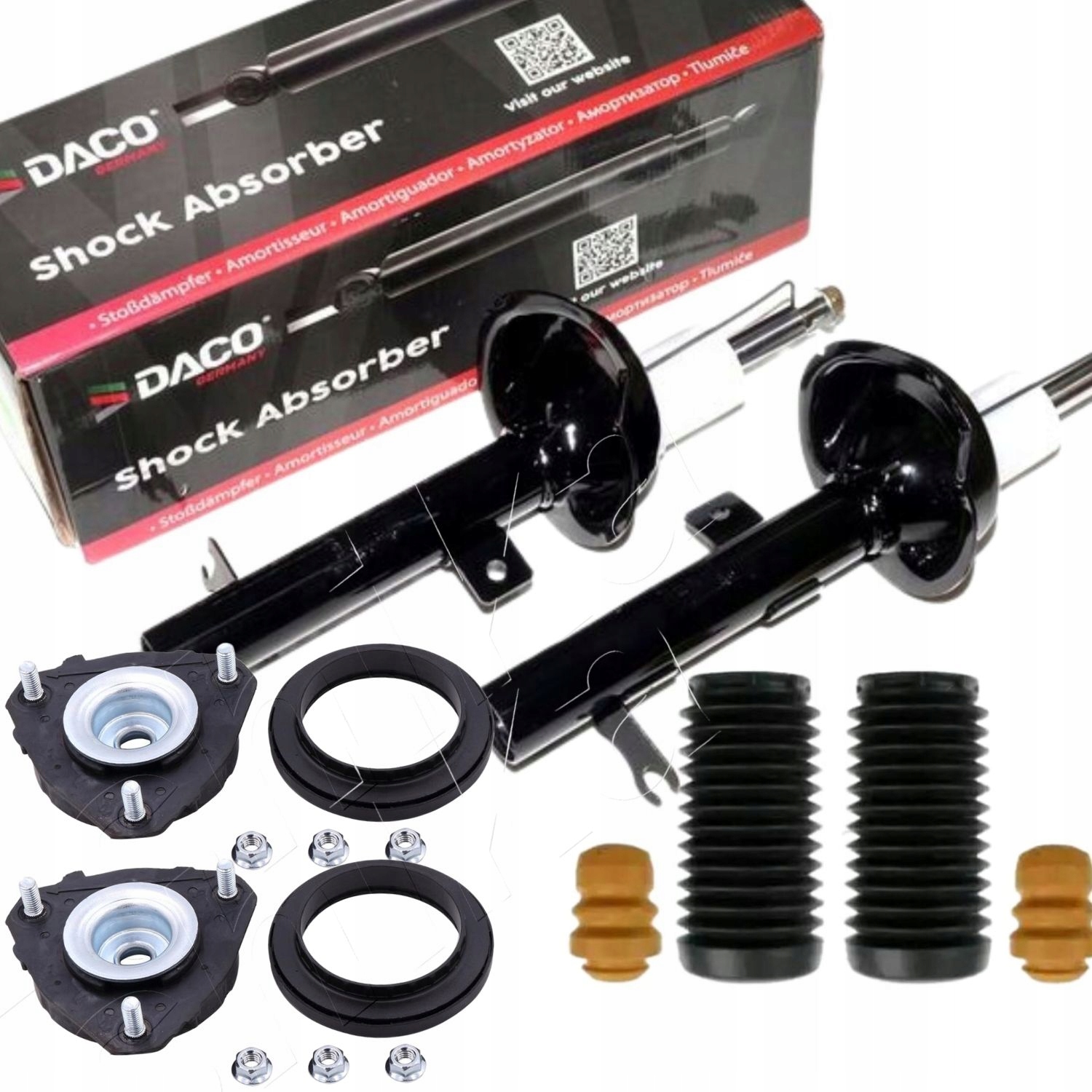 2x AMORTYZATORY PRZÓD do FORD FOCUS I MK1 + PODUSZKI ŁOŻYSKA