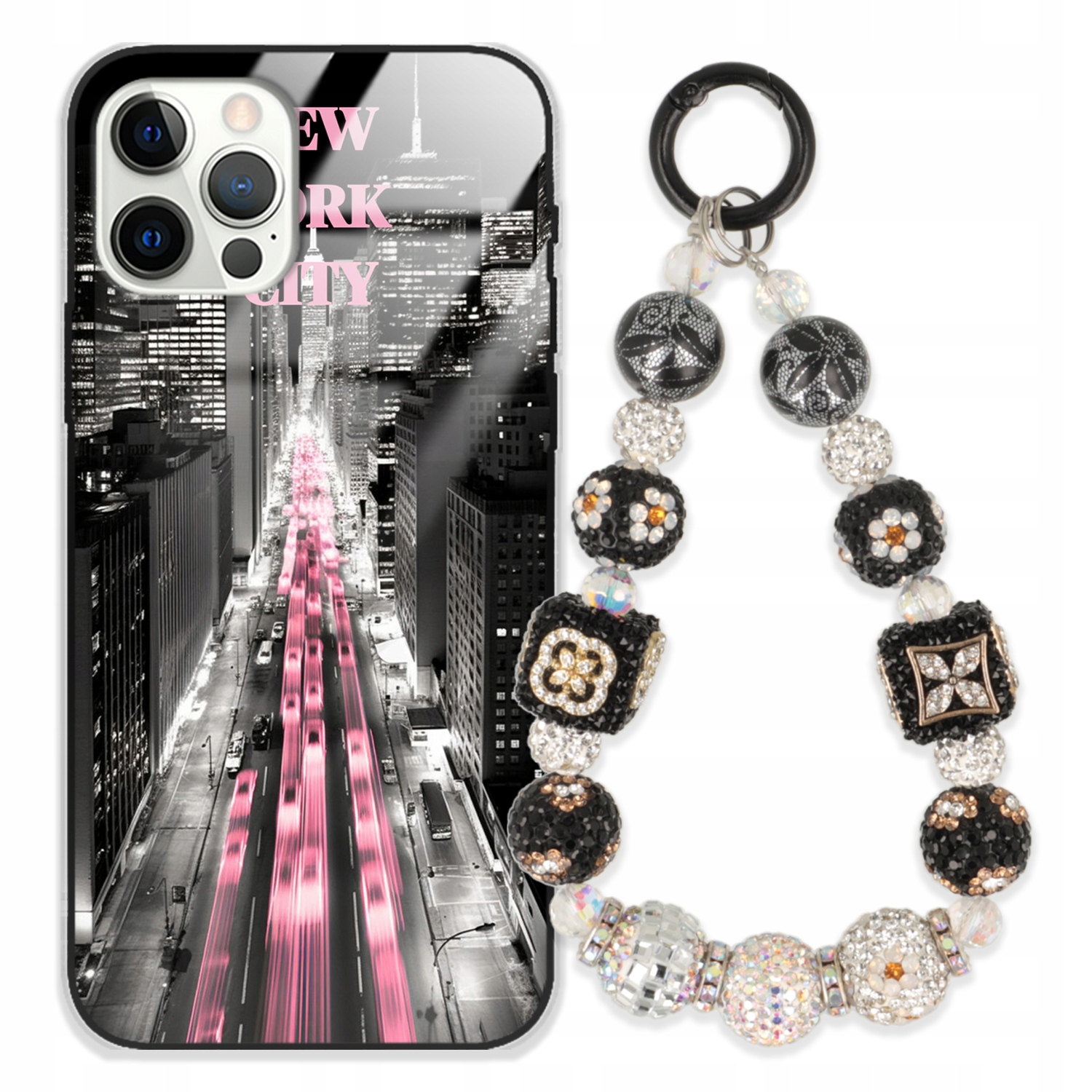 Puzdro Na Iphone 12 Pro Glass Kľúčenka Elegantné Prémiový Dizajn Puzdra