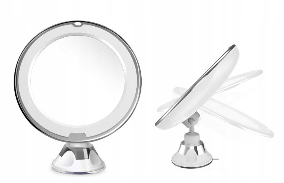 LUSTERKO KOSMETYCZNE MAKIJARZ LED POWIĘKSZAJĄCE 5X Szerokość 210 mm