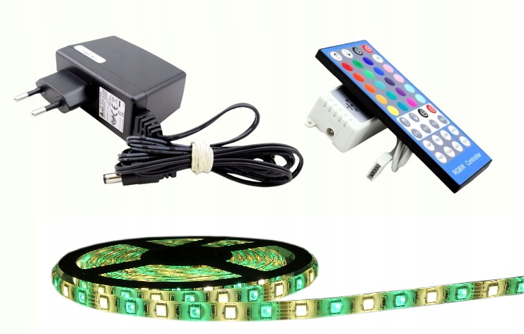 Sada Led 5050 Rgbw teplá bílá barva IP65 2.5 m