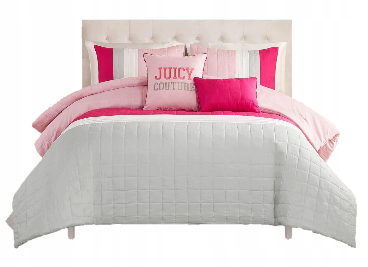 5-cz. komplet pościeli Juicy Couture kołdra, 2 poduszki, 2 poszewki King