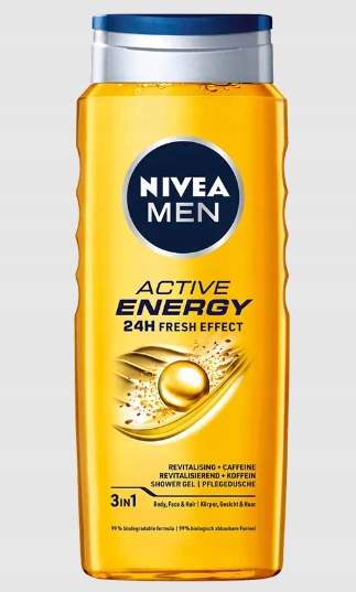 ŻEL POD PRYSZNIC NIVEA MEN ZESTAW 5 X 500ML MĘSKI MIX Marka Nivea