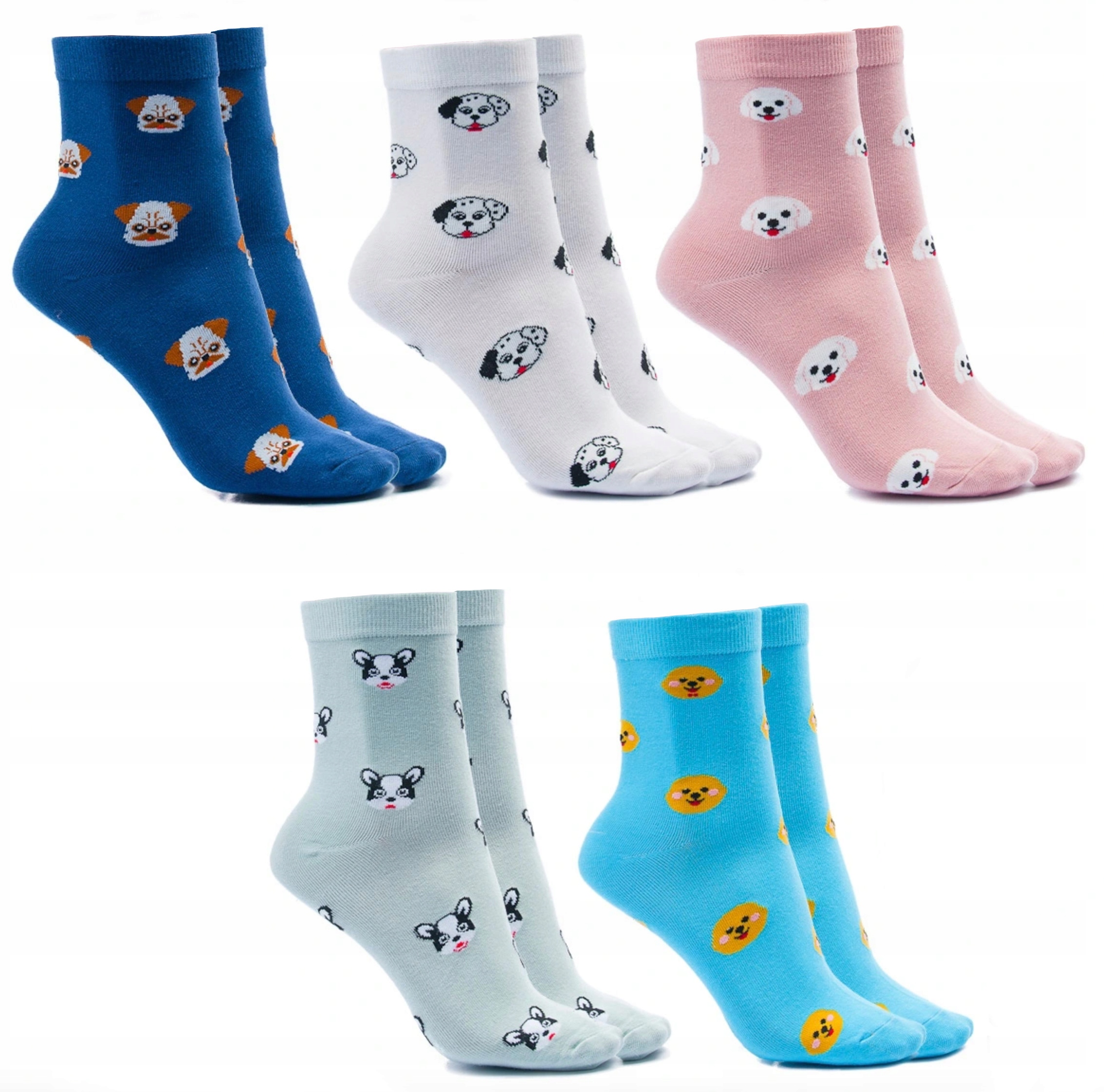 

5 Skarpety Damskie Bawełniane Skarpetki 7628 39-41