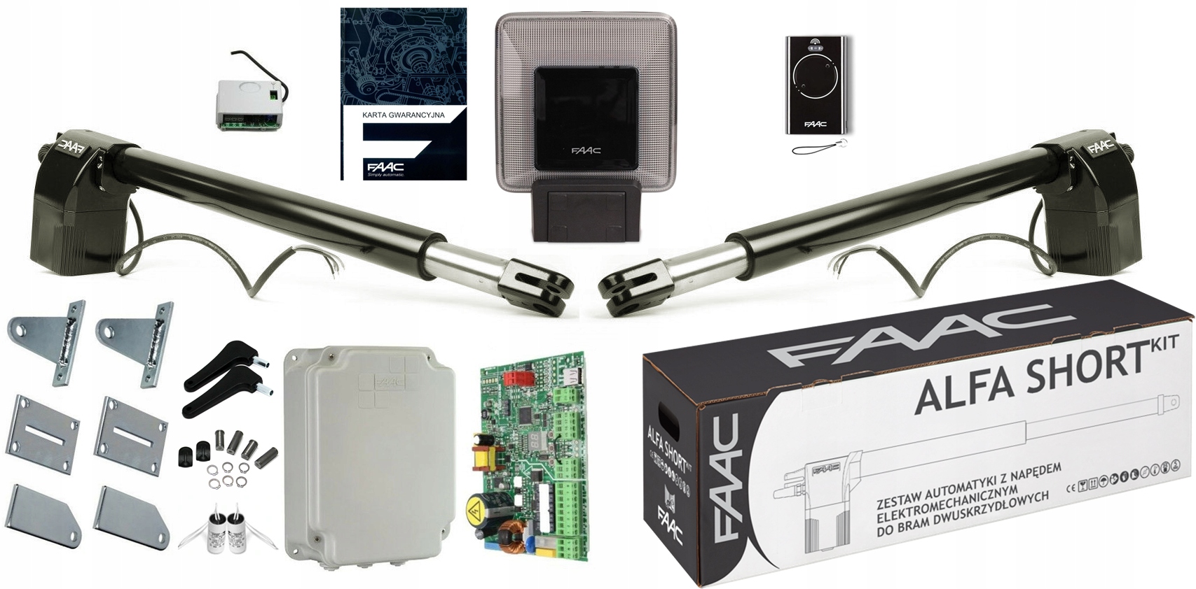 Pohon pro dvoukřídlou bránu Faac 414 Short Xled