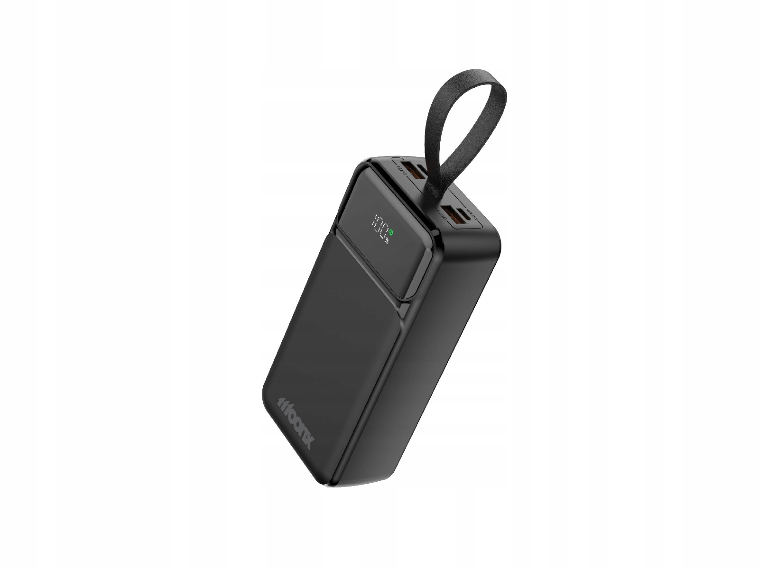 Moonx power bank MP06 Pd 65W 2xUSB-C 2xUSB QC3.0 22.5W 30000mAh czarny