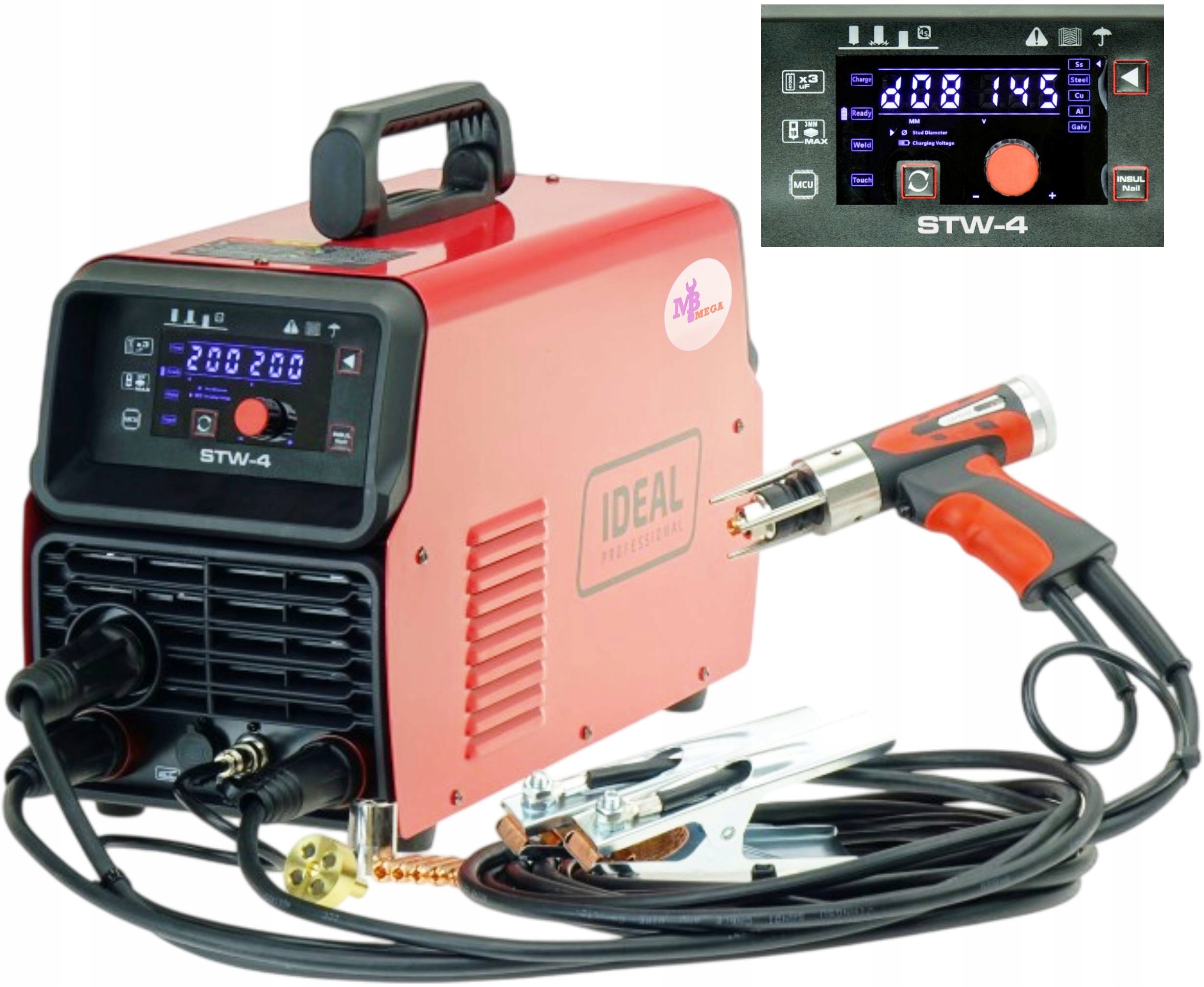 Zgrzewarka Ideal do przypawania kołków gwoździ szpilek 230V STW-4 mocowania