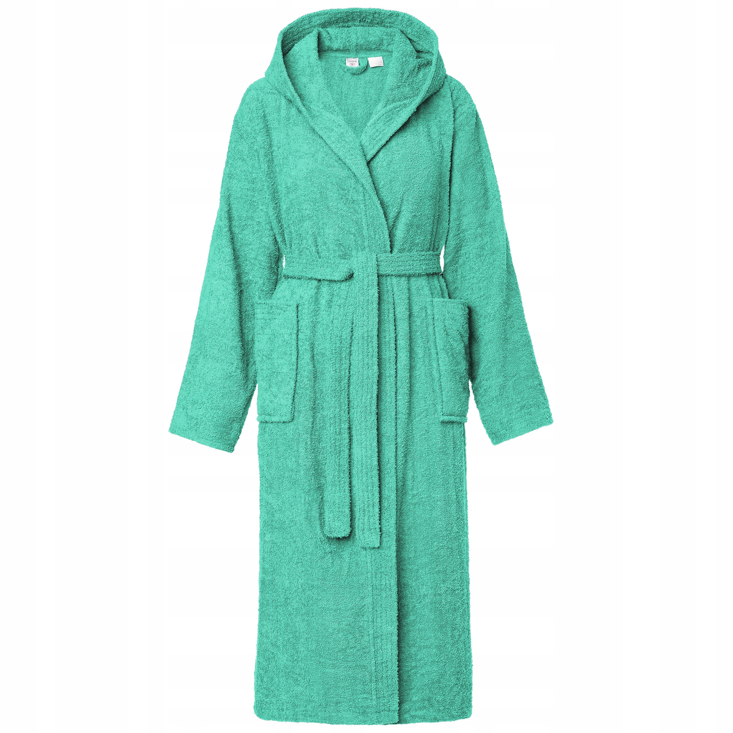 Szlafrok damski Frotte kaptur szlafrok damski ciepły LA-193 Turkusowy XXL