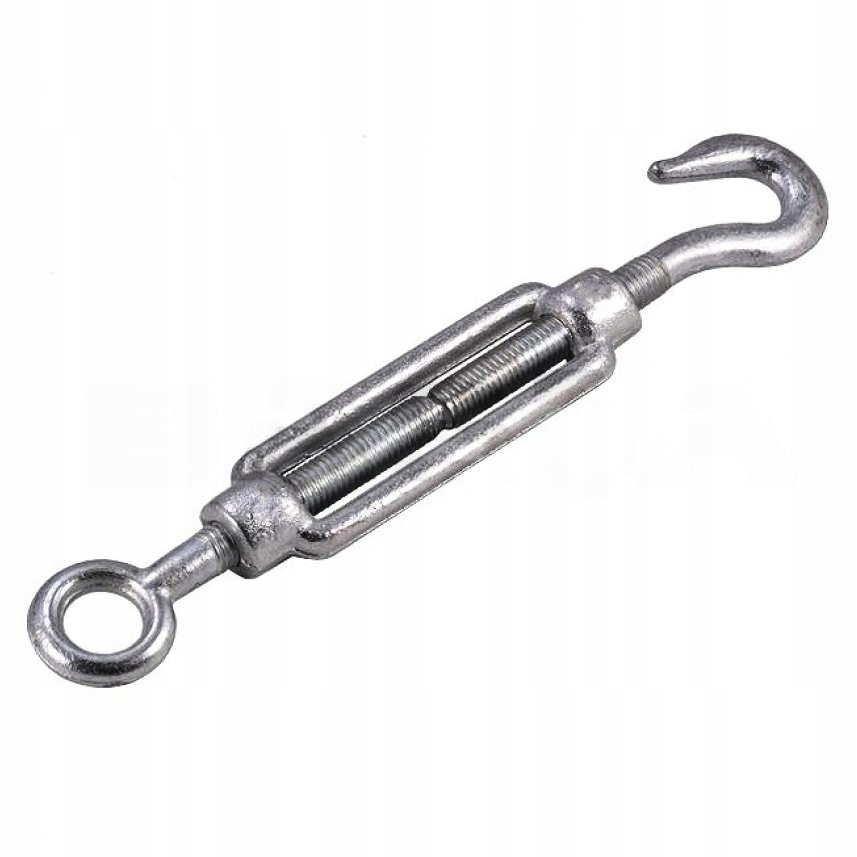 Śruby rzymskie napinające otwarte M6 hak-oko ocynk 10 szt