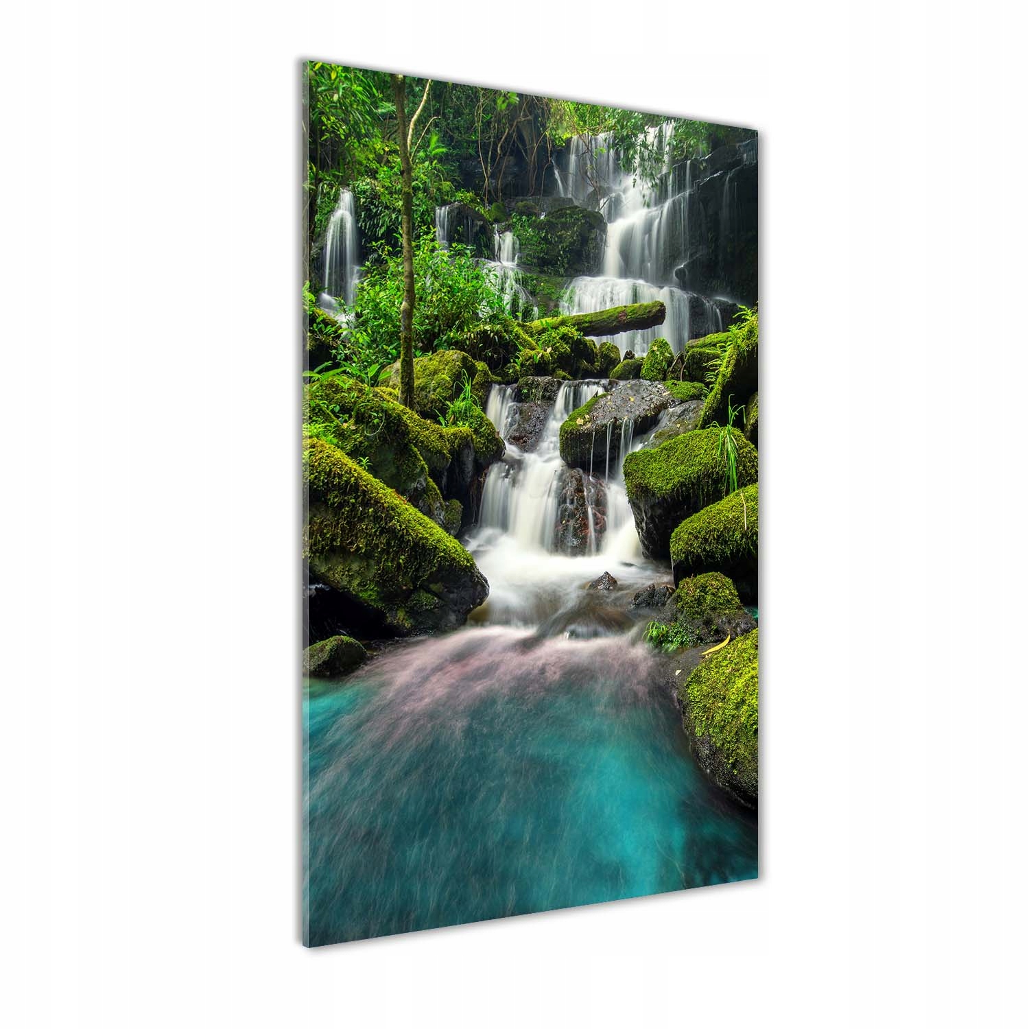

Foto obraz na szkle Wodospad w dżungli 60x120 cm