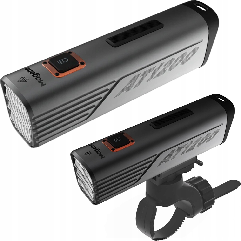 Inteligentna lampka rowerowa przednia przód Magene AT1200 Led 1200 LM Usb C