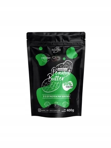 Levně 2x Nustino Arašídový Krém v prášku Kokos 400 g