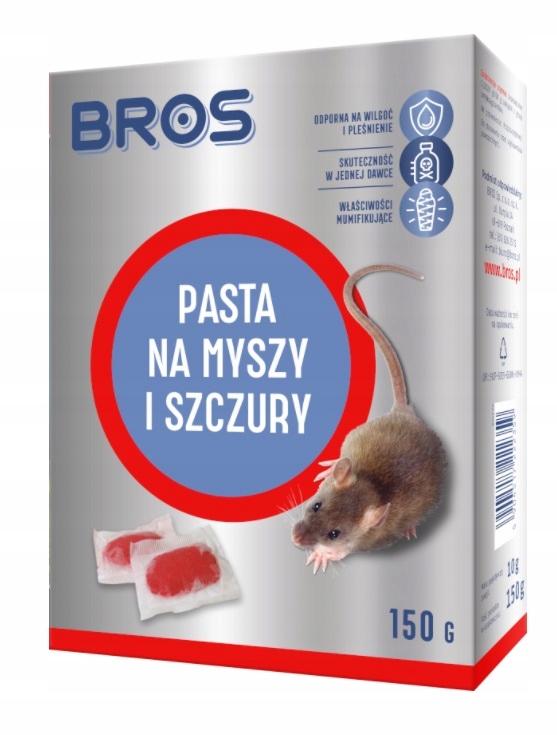

Bros Pasta trutka na myszy i szczury 150g