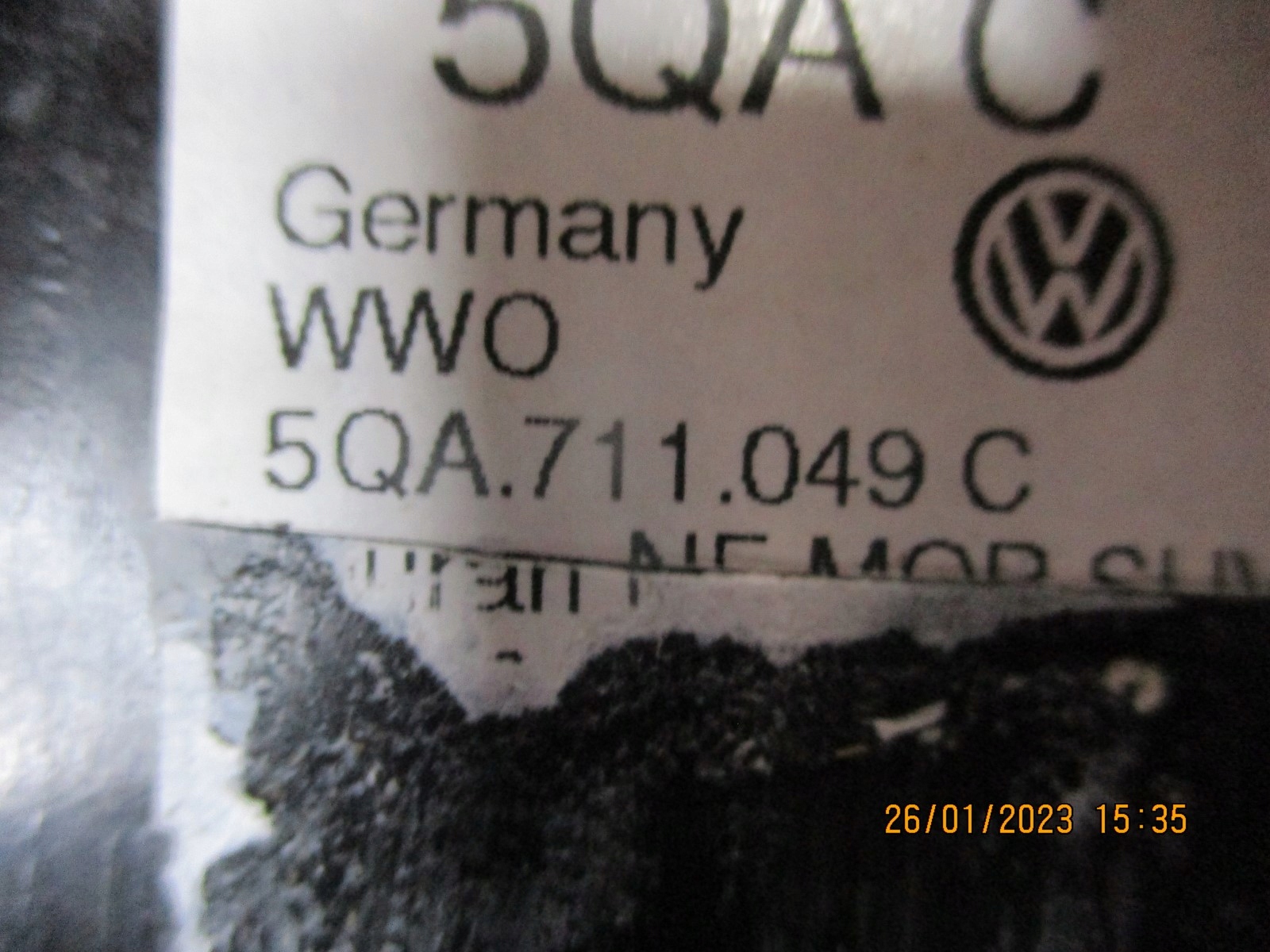 MÉCANISME LEVIER VITESSE VW 5QA711049C
