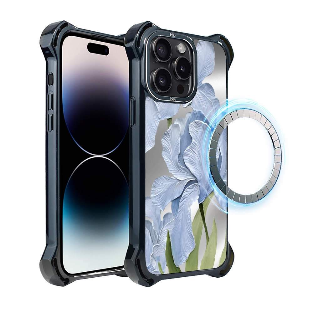 Pouzdro pro iPhone 14 Pro Ibizu DropGuard Ultra s MagSafe, modrý iris