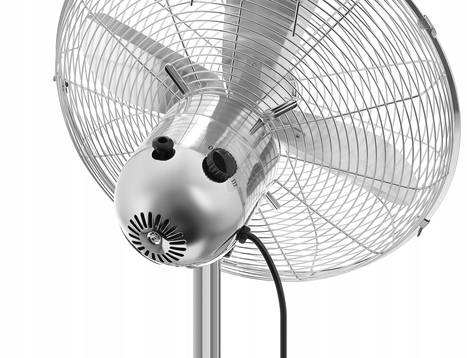 WENTYLATOR WIATRAK PODŁOGOWY STOJĄCY CHROM Model VO0245