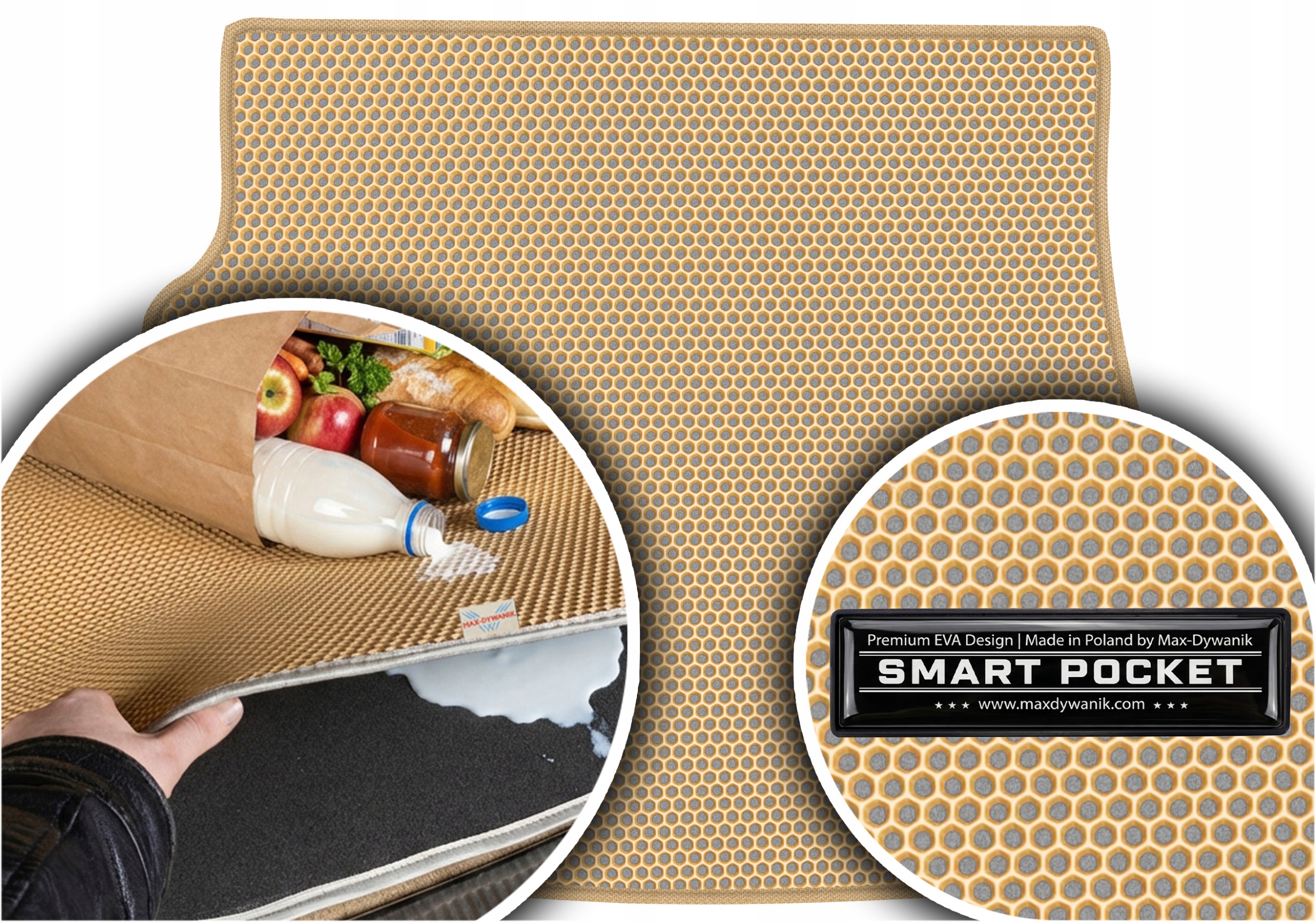 Subaru Forester II 2002-2008 Vložka do batožinového priestoru Eva Smart Pocket Béžová