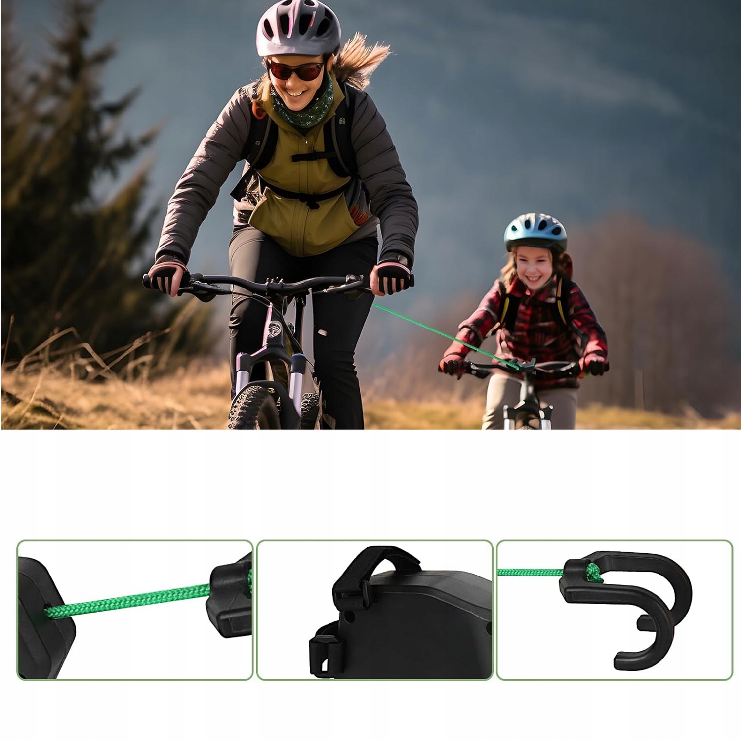 HOL ROWEROWY LINA HOLOWANIA DO ROWERU ELASTYCZNY SAMOZWIJAJĄCA 2,5m Obciążenie maksymalne 0 kg