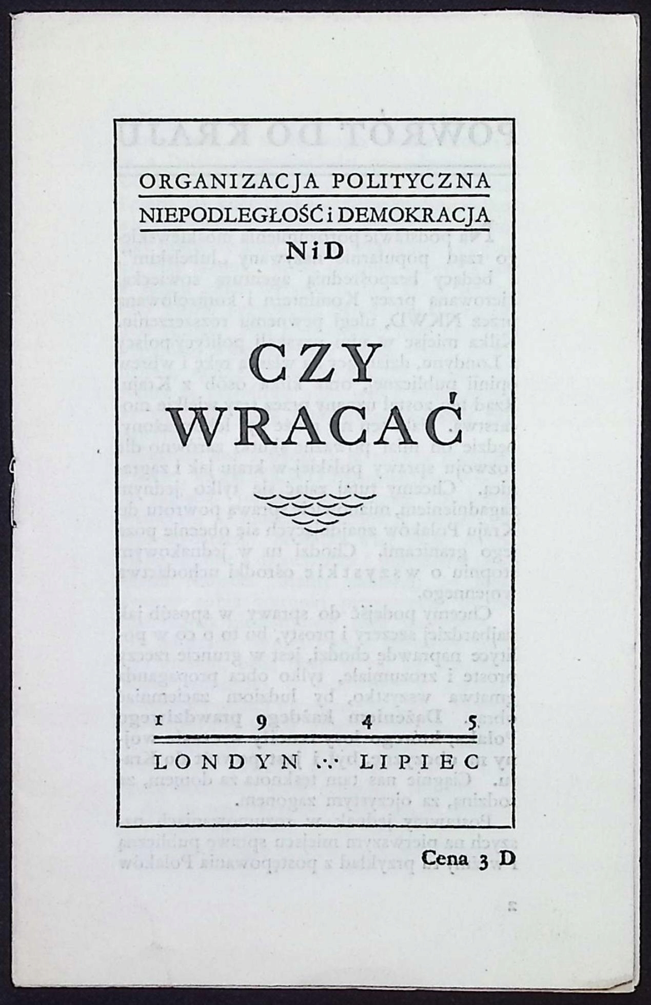 Czy wracać (1945 r.)
