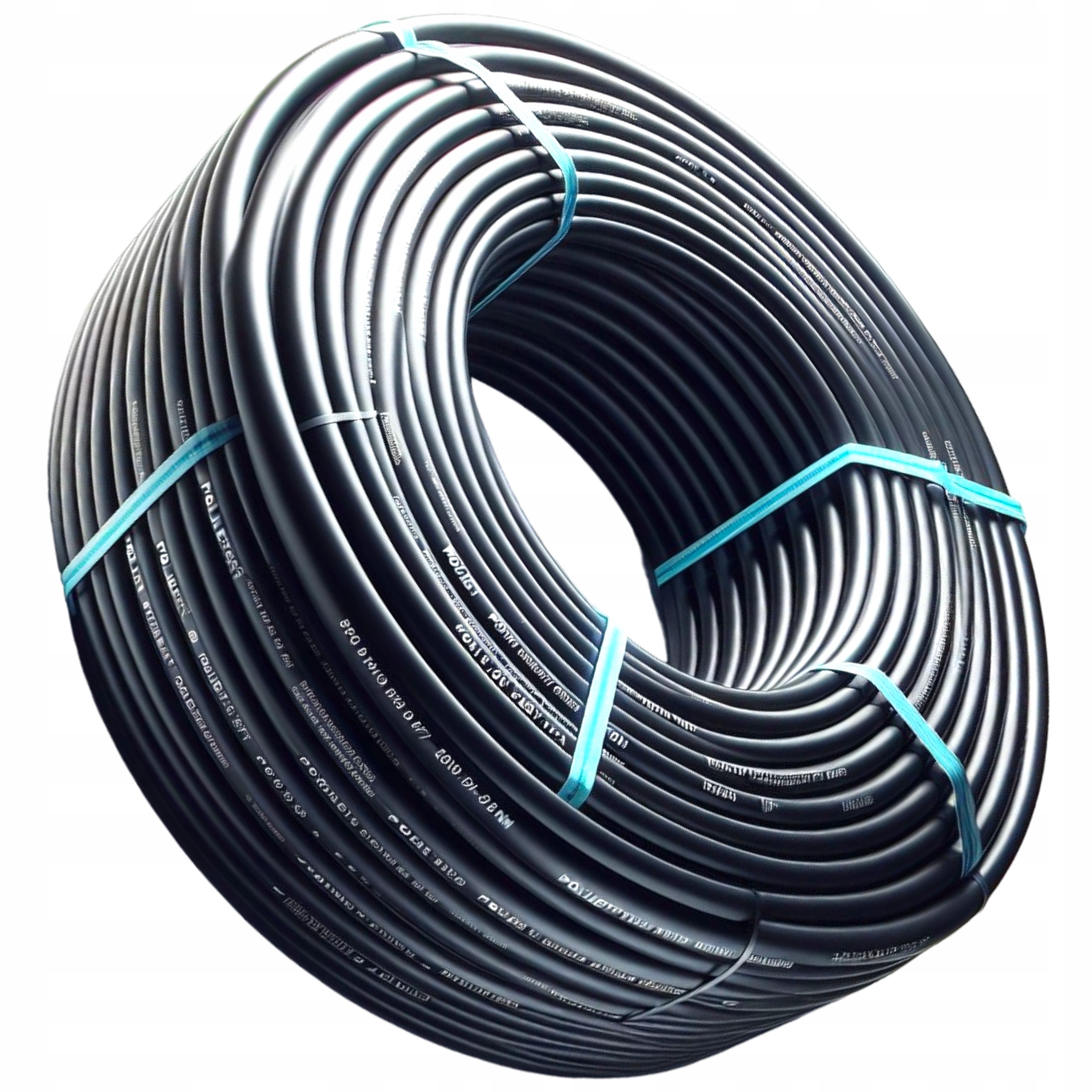 Rura Montażowa FI25 Pe 100m do Nawodnienia Pełna Wąż Szlauf Przewód Gruba