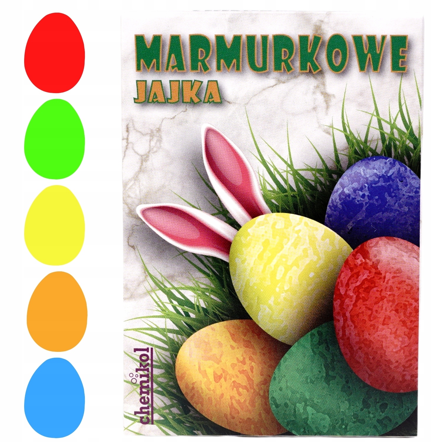 MARMURKOWE JAJKA ŻELOWE BARWNIKI SPOŻYWCZE DO JAJEK DO DEKOROWANIA JAJ