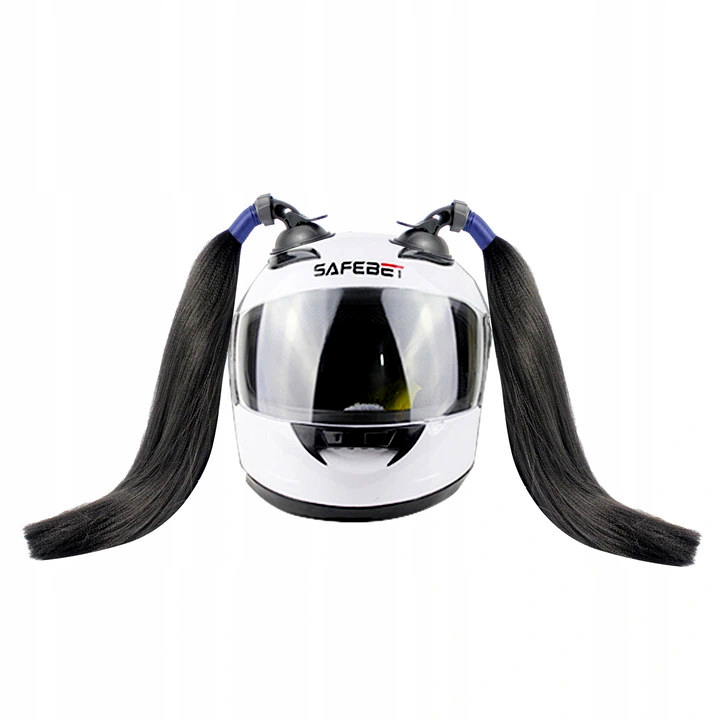

Kitki sztuczne włosy na kask dla kobiet motocykl