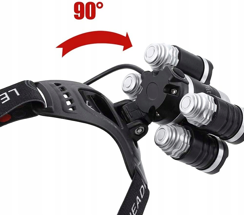 LATARKA CZOŁOWA BARDZO MOCNA LED REFLEKTOR NA GŁOWĘ CZOŁO CZOŁÓWKA COB USB Marka bez marki