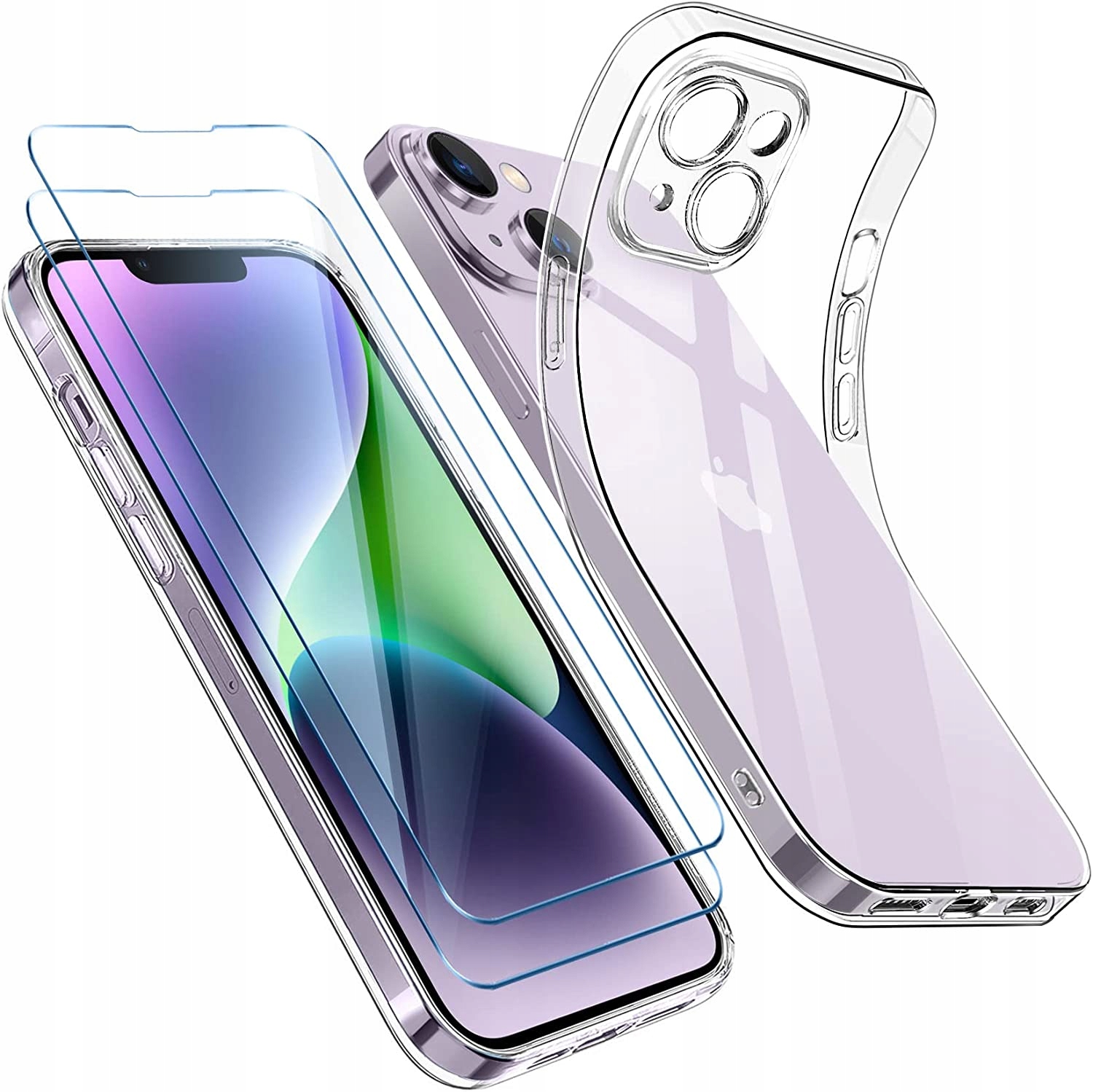 

Etui z Ochroną Aparatu do Iphone 14 Plus 2 Szkła