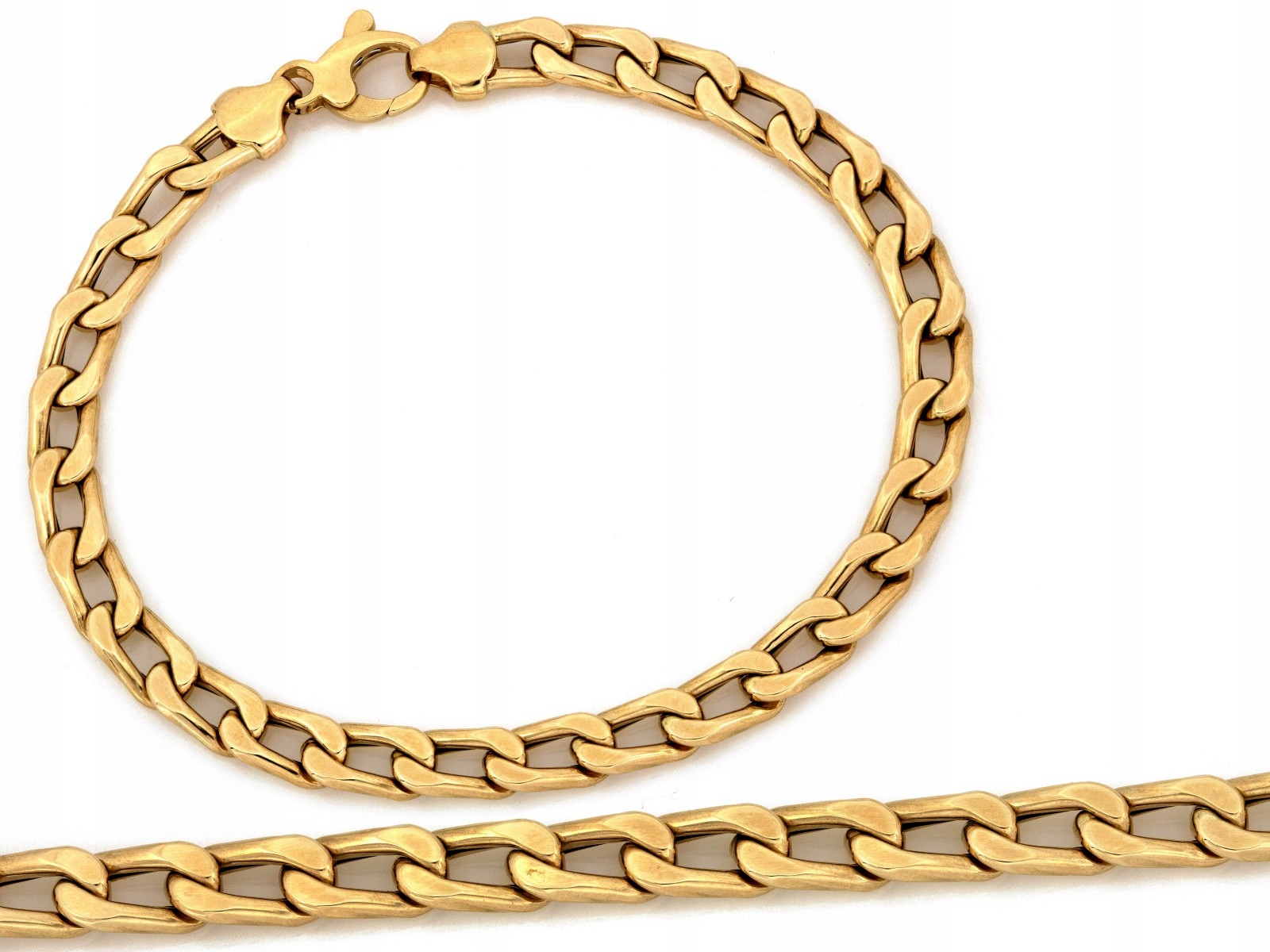 Zlatý náramek 585 14k z velkých článků 6mm 6.98g R21
