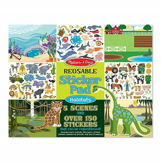 

Melissa&Doug Naklejki Wielorazowe Zwierząt Świ