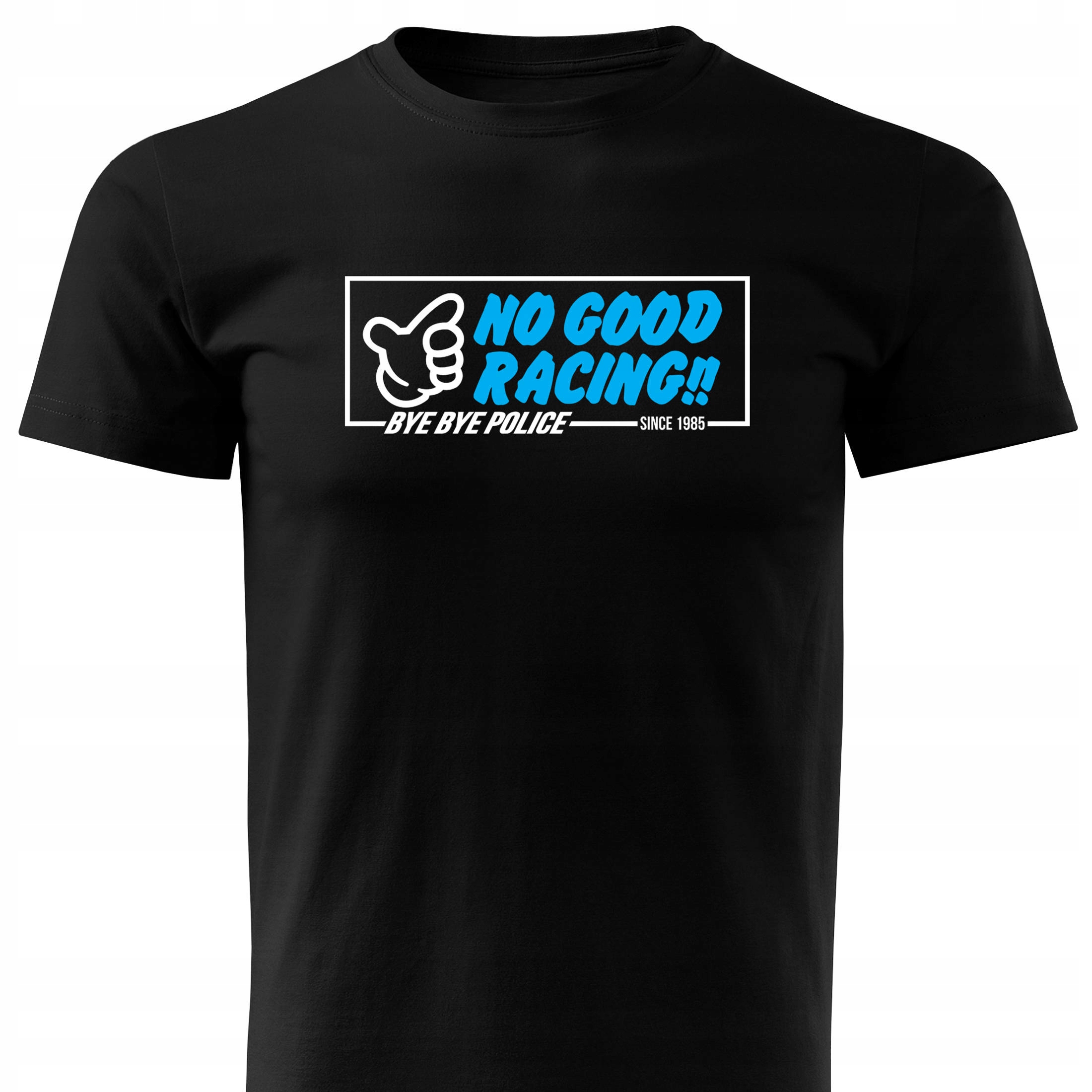 

Czarna koszulka T-shirt duże logo No Good Racing!