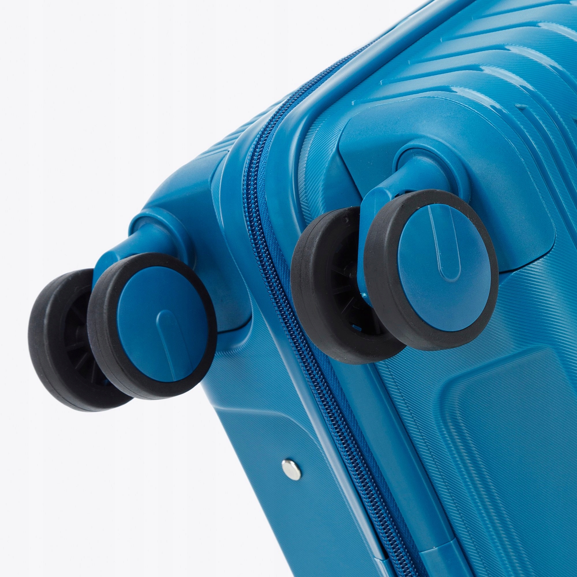 WITTCHEN zestaw walizek z polipropylenu niebieski Szerokość (dłuższy bok) 38 cm