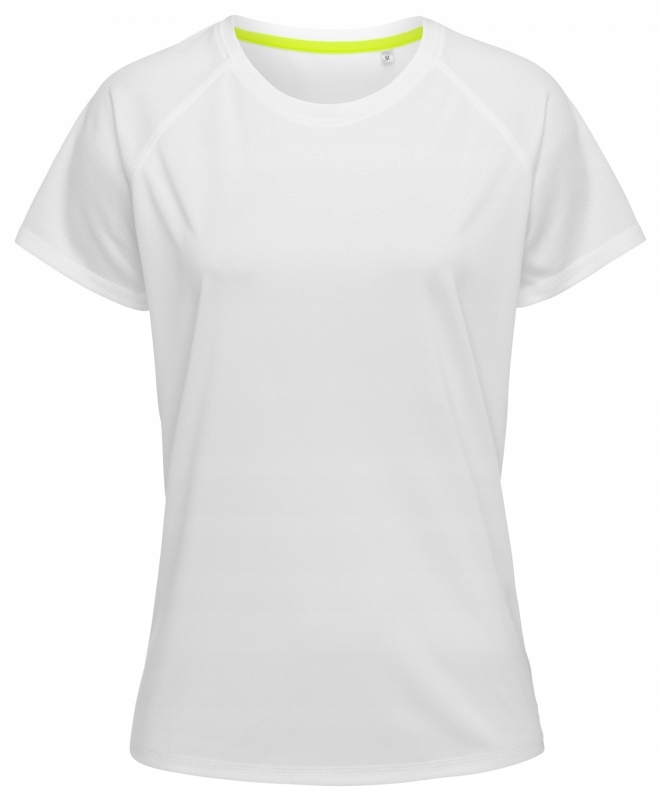 Sportowa koszulka damska T-shirt z krótkim rękawem Stedman ST8500 Biała S