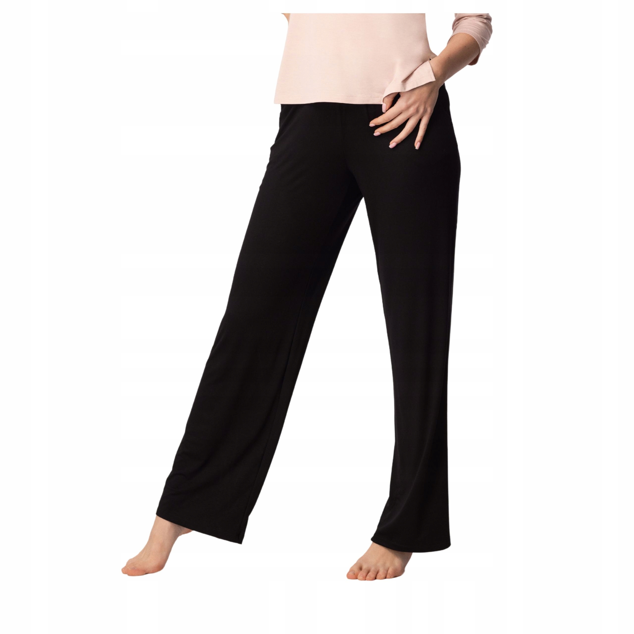 Margot černé hladké spodní pyžamové kalhoty Mefemi L-40 jsou ideální na spaní