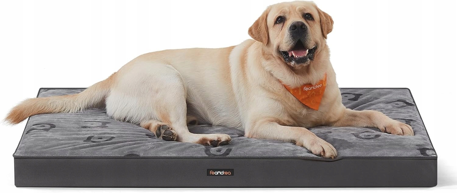 Levně Pelíšek Pro Psa S Voštinovou Strukturou 120 x 74 x 10 cm Šedé