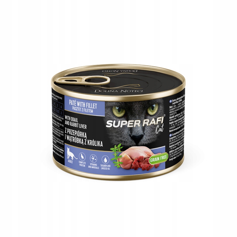 Levně 13X Rafi Cat Křepelka Králičí játra 185 g