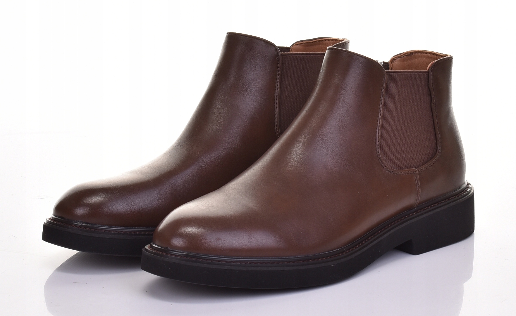 Kotníkové Boty Pánské Elegantní Pohodlné Společenské Boty Klasické Hnědé