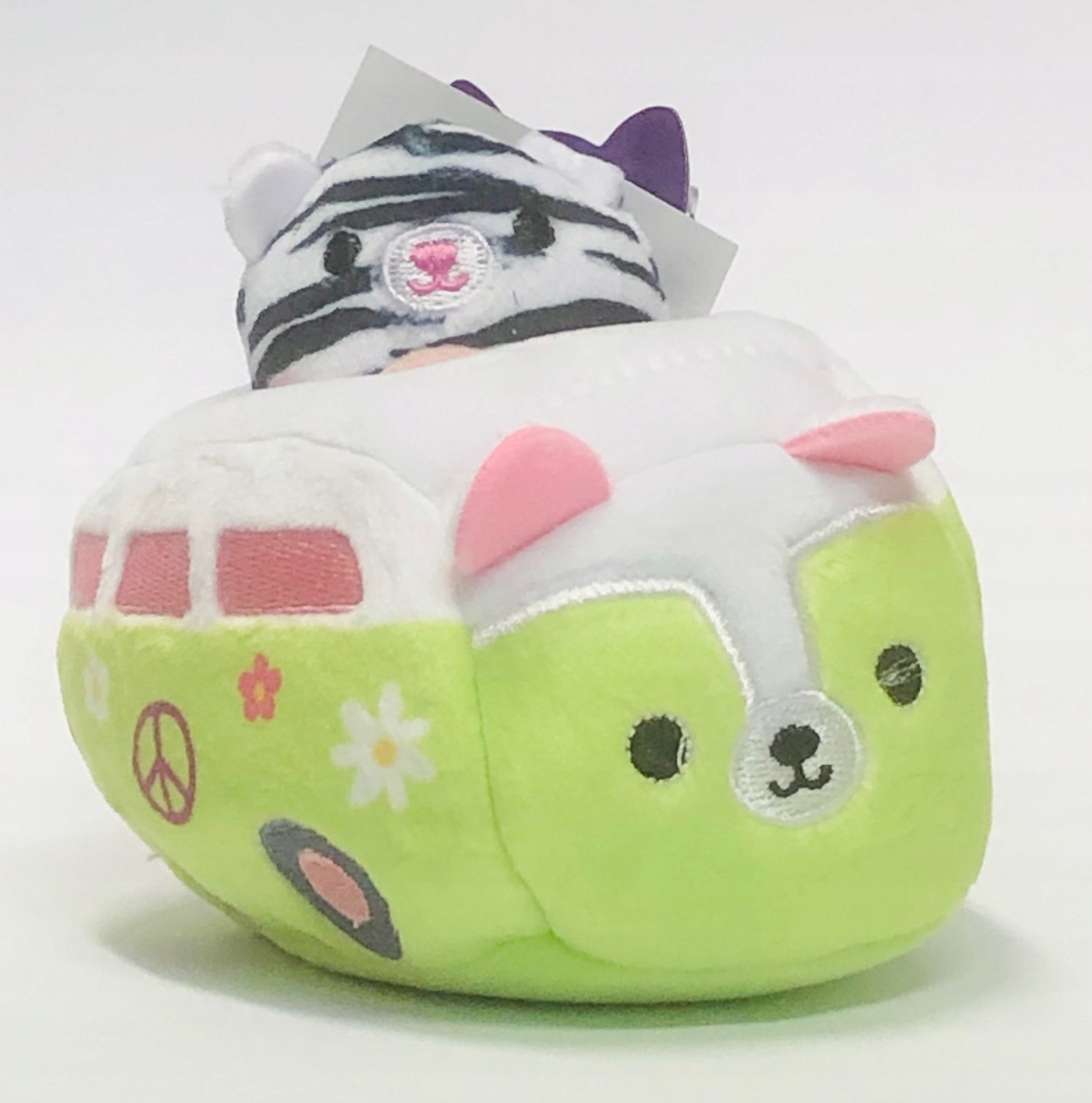 

Squishmallows Mini Squishville zielony bus zebra