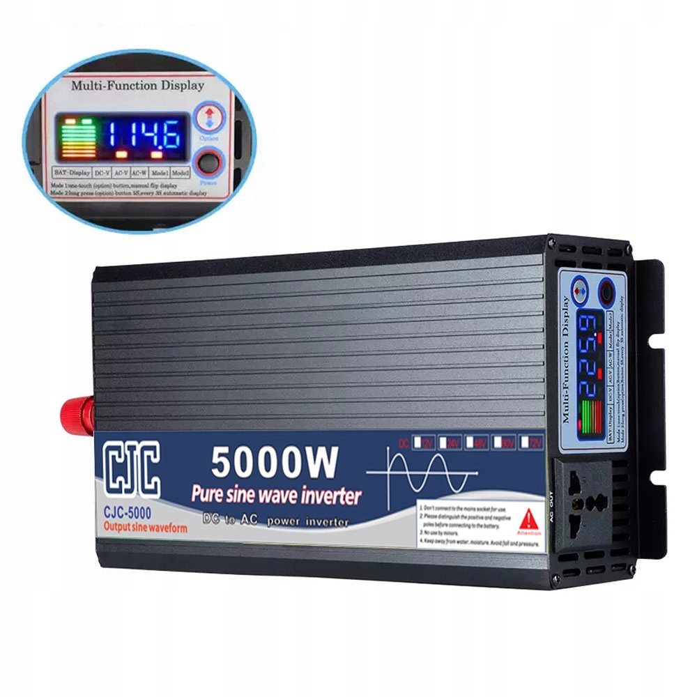 PRZETWORNICA SAMOCHODOWA NAPIĘCIA 24V 220V 5000W Marka CJC