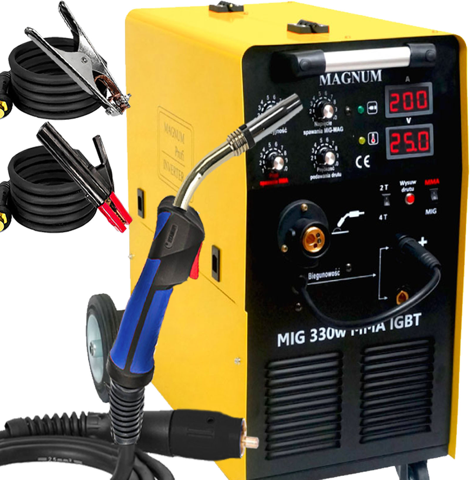 Spawarka Inwertorowa Migomat Półautomat Mig 330W Mma Igbt 330A Tig 400V