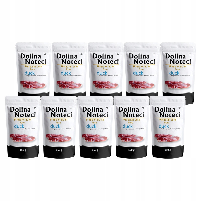 Mokré krmivo pro alergické psy Dolina Noteci Premium Pure kachna 10 x 150 g