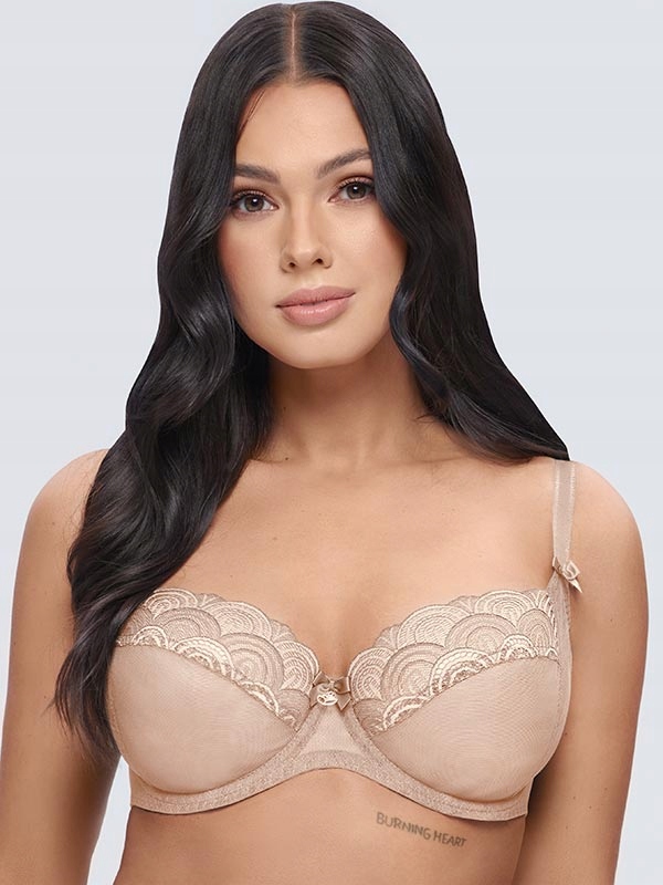 Měkká krajková podprsenka Melania soft K41 béžová Dalia Lingerie 105H