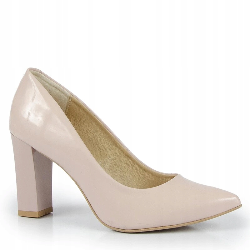 LaRoni E453 Špendlíky 8 cm Kůže Pudrová Růžová 38