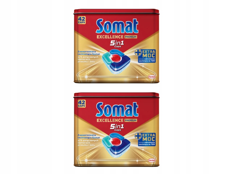 Kapsułki do zmywarki Somat Excellence Premium 5w1 84 sztuki