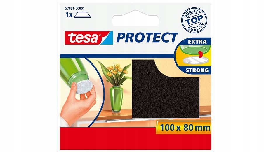 

Tesa podkładki Filcowe Samoprzylepne brąz 100x80mm