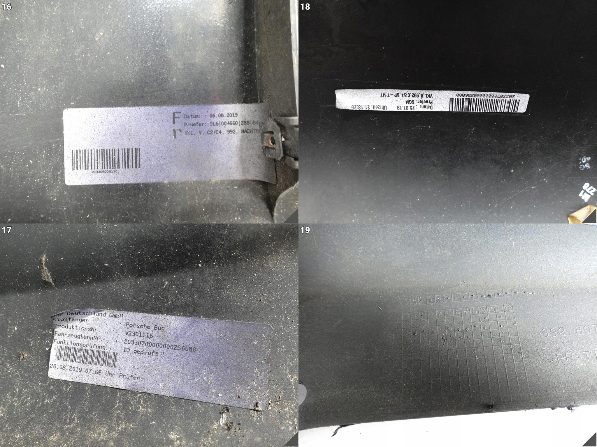 PORSCHE 911 992 CARRERA C2 C4 19- bumper BUMPER front front 992807221N