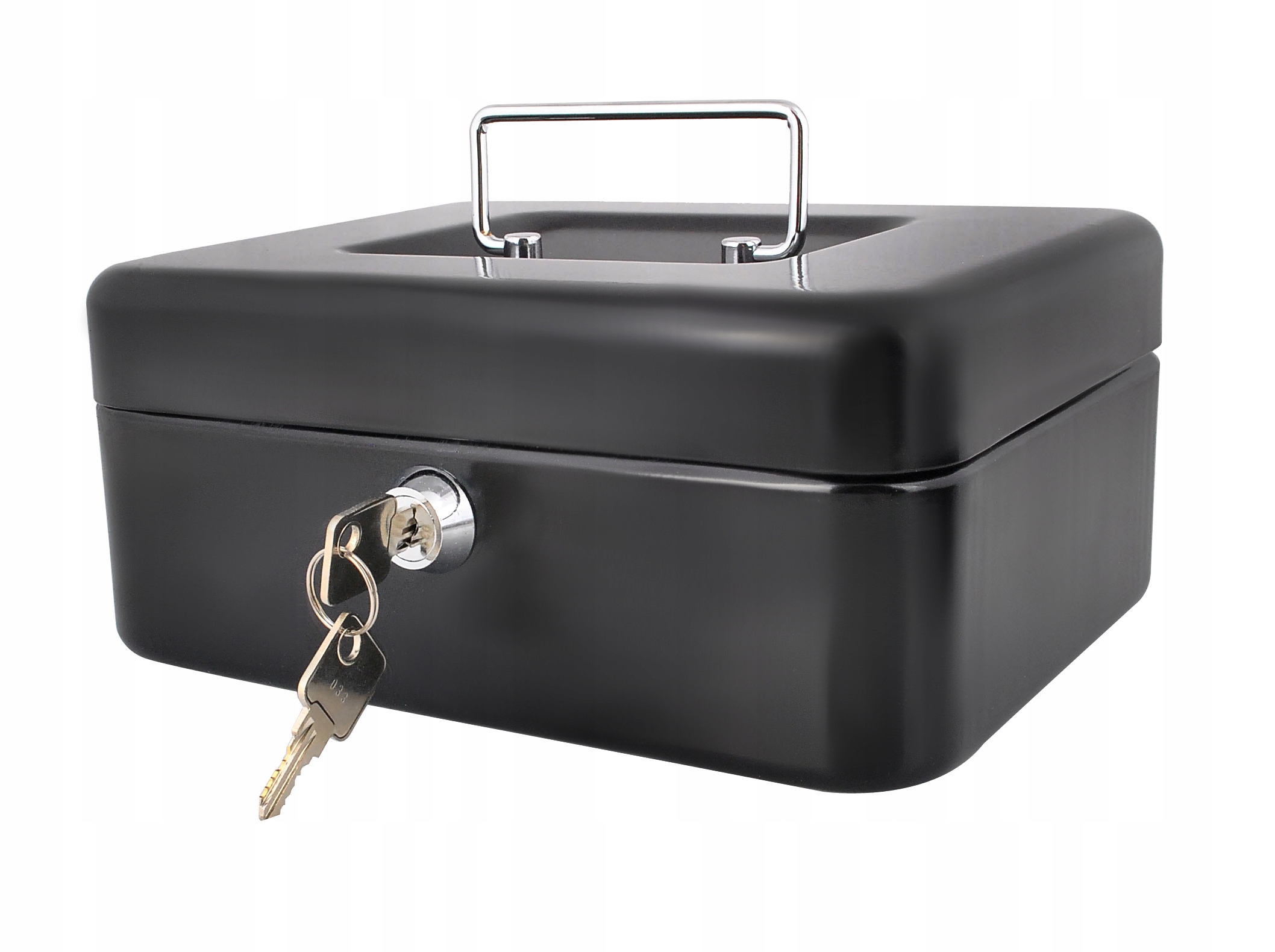 KASETKA SEJF SCHOWEK METALOWY WYTRZYMAŁY NA KLUCZ NA WARTOŚCIOWE RZECZY Kolor czarny