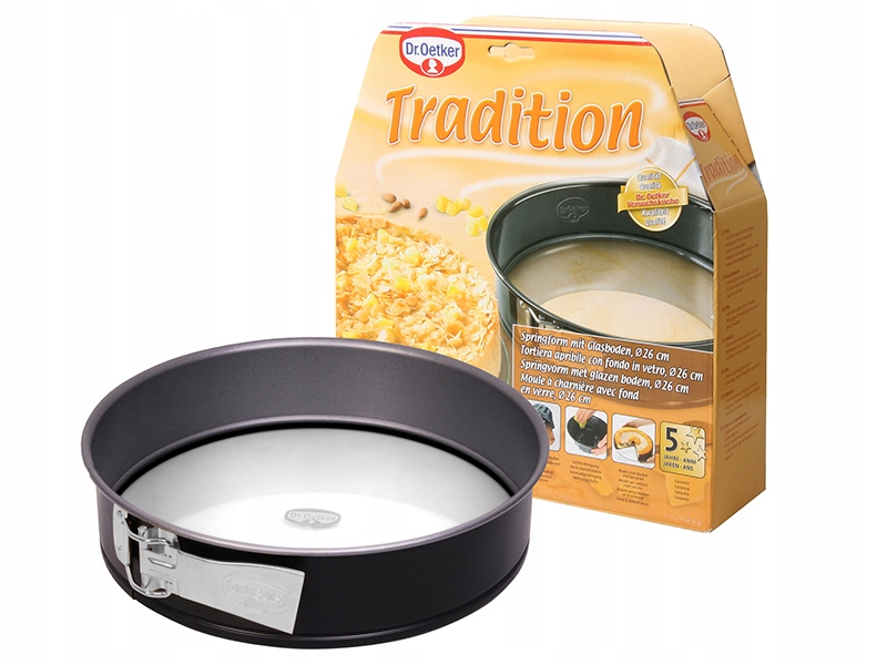 

Dr. Oetker Tortownica ze szklanym dnem 26x6,5cm